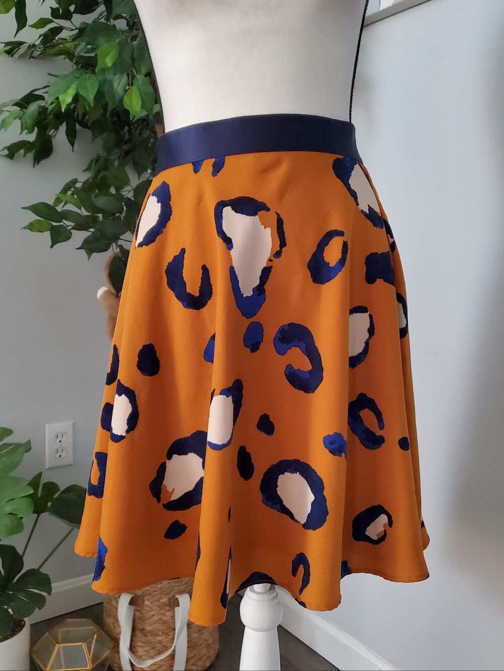 PHILLIP LIM Lined Leopard Print Skirt 10